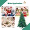 Costway 6ft\7ft\8ft App-Controlled Pre-lit Christmas Tree Multicolor Lights w/ 15 Modes